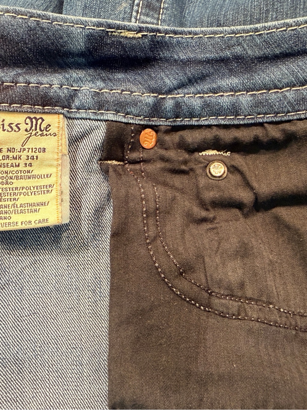 Miss Me Cross Pocket Signature Women’s Jean Size 30 Style tip included - Picture 10 of 16